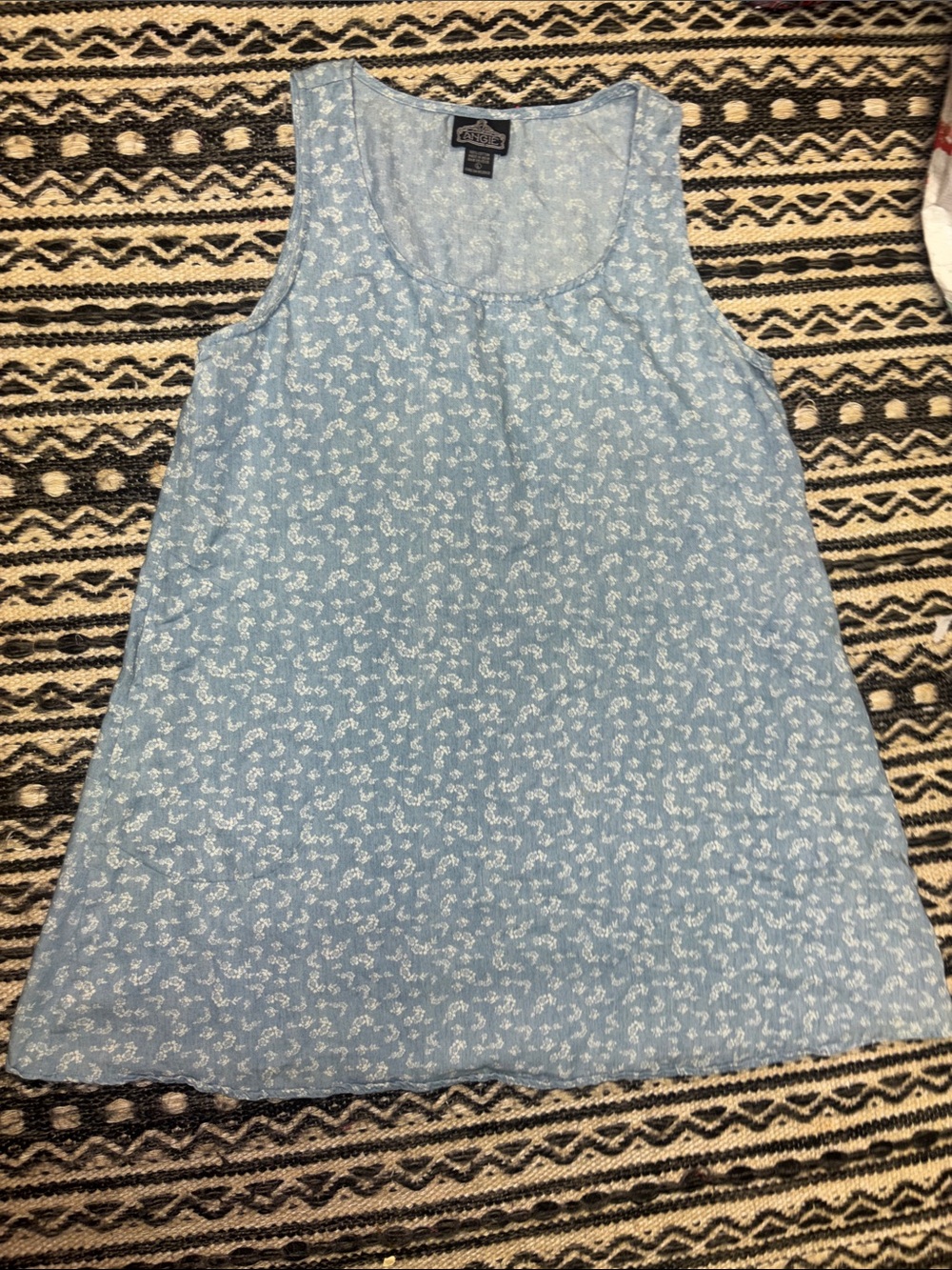 Angie- Light Blue Floral Print Dress